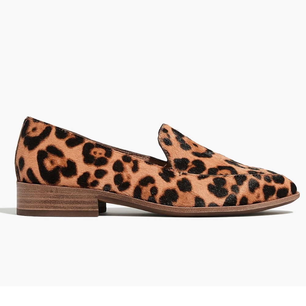 Madewell Shoes The Frances Loafer in Leopard Calf Hair 8.5 Hair On Hide EUC - Picture 2 of 10